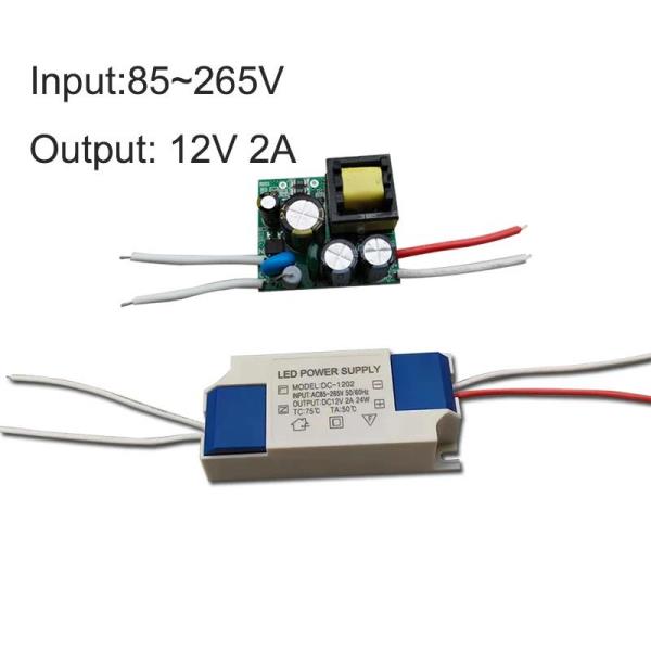 LED 드라이버 스트립 조명 AC110-240V 베어 보드 모듈, 미니 소형 전원 공급 장치, DIY 맞춤형, DC12V2A