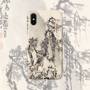 명화 케이스 3608 민정 Min Zhen - 마원의 화풍으로 그린 산수 Landscape in the Manner of Ma Yuan 1788 동양화 아이폰XS하드