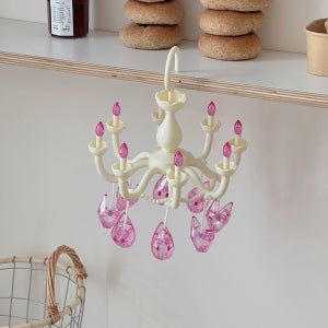 샹들리에 집게 8p 빨래 집게 속옷 양말 인테리어 소품 공주방 꾸미기