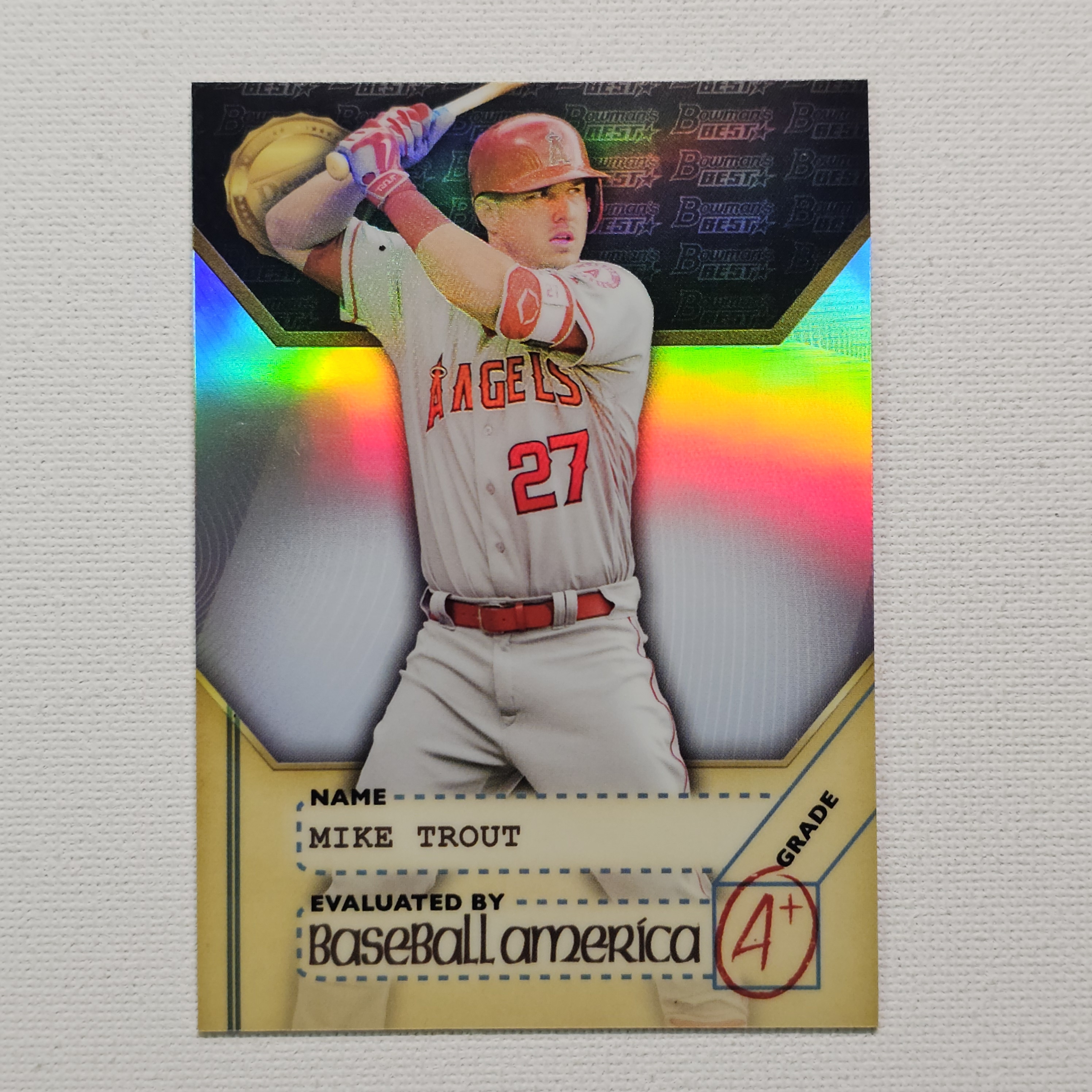 2017 Bowman’s Best Deans List Mike Trout 마이크 트라웃 야구카드 / MLB-110