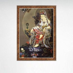 수월관음도 1000피스 직소퍼즐 앤틱골드액자포함 탱화 pcs pl1264 조각