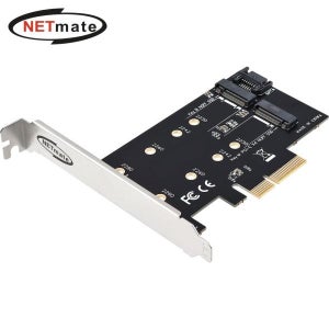 PCIe Netmate NVMe M.2 듀얼 SSD 카드 지원 M2