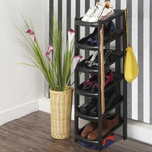 다용도 조립식 신발장 6단 소형 디자인 정리 아이디어 이동 정돈 간편 공간 활용