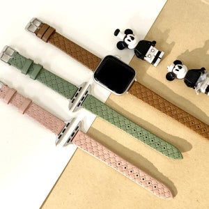 스마트워치스트랩 스티치소가죽765432 se 44mm 40mm 턴트 시계줄