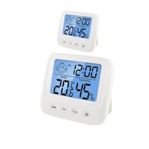 질을 공기 빠르게 확인 가능한 온 습도계 X 2개입 민박집 용품 상태 객실 펜션 스탠드 시계기능