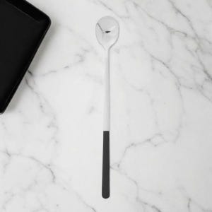 롱 7day 티스푼 23.5cm 머들러 블랙 스틸 숟가락 스테인리스스푼 기프트용품 선물용 B2B