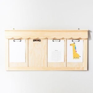 어린이집 4칸알림판 게시판 클립형 유치원 메모 보드 공지판 학원 다용도 학교 환경