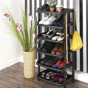 다용도 조립식 신발장 6단 대형 활용 아이디어 정돈 공간 이동 정리 간편 디자인