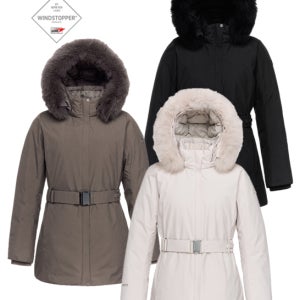 블랙야크 히마 아이유패딩 야상 캐주얼 후드 패딩 구스 폭스퍼 히마 WSP 미드 다운자켓