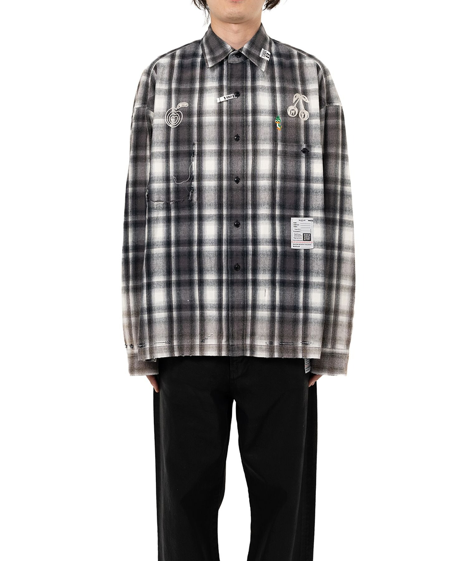 메종 미하라 야스히로 Maison MIHARA YASUHIRO Vintage Like Check Shirt 25AW J15SH181