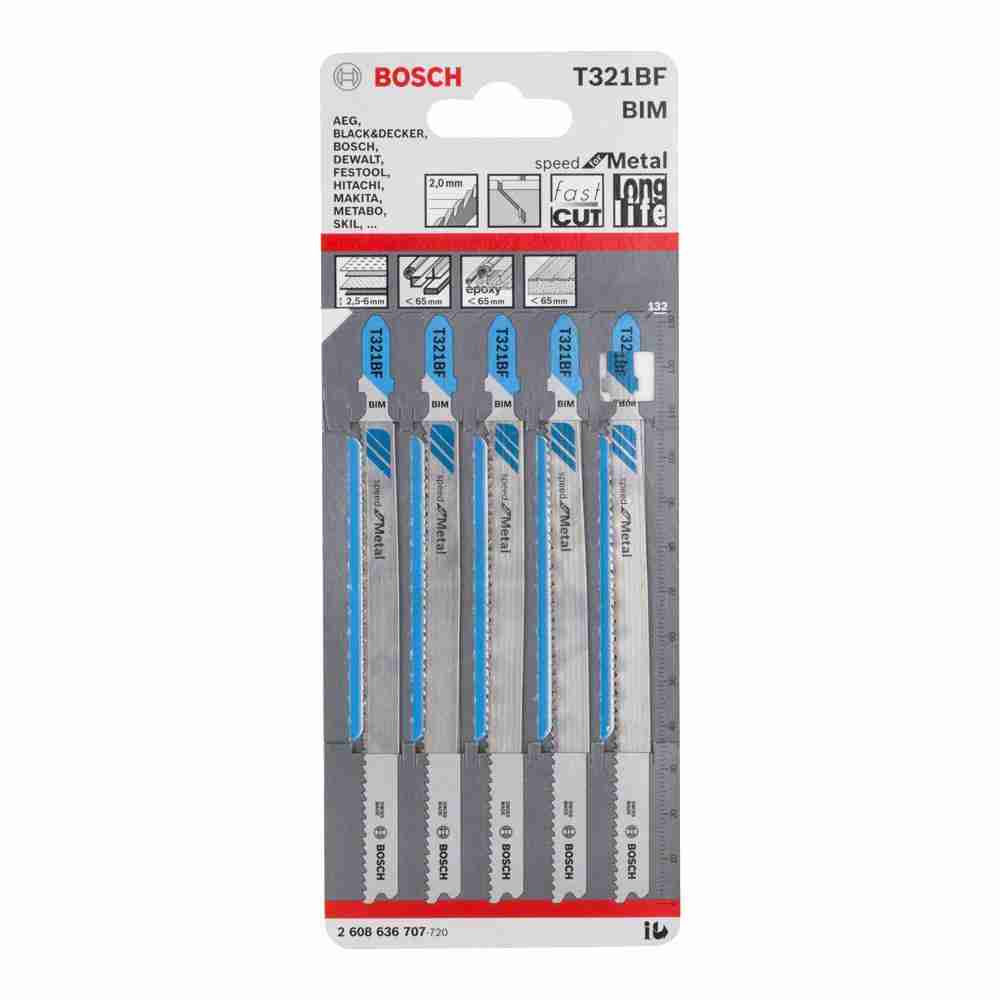 직소날 철재용 보쉬 T321BF 132mm 5P 빠른절단 컷소날 철재용컷소날