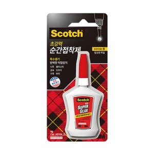 3M 스카치 순간접착제 AD124G 젤형 4g 초강력 본드 플라스틱 빠른건조 공예