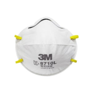 3M 8710L 방진마스크 방진2급 20개입 안면부여과식 분진 먼지차단 작업용 산업용