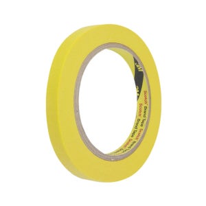 3M 종이 마스킹테이프 노란색 12mm x 40M 도장 도색 제본 페인트 종이테이프