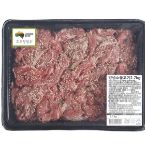 호주산 양념 소불고기 5.4kg 배와 키위 함유 고소하고 부드러운맛