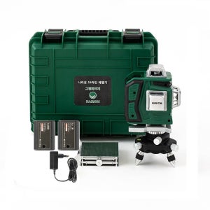 나리온 레이저레벨기 16라인 4D 수평기 수직 그린 방수 LL-16G