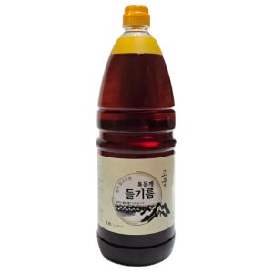 중국산 들기름 1.8L 대용량 업소용 통들깨 들기름 100% 고궁