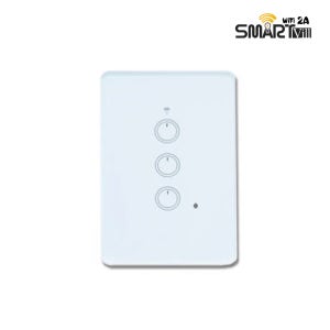 스마트빌 IoT wifi 터치 조명 음성인식 리모컨 원격 제어 3구 화이트 스마트 스위치