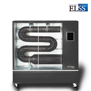 원적외선 튜브히터 중형 25평 저소음 쾌속 난방 물류창고 실내용 주름관히터