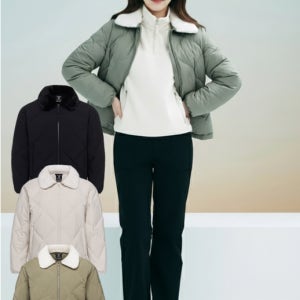 블랙야크 여자 패브릭 카라패딩 경량 덕다운 퍼카라 다이아 튜브 다운자켓