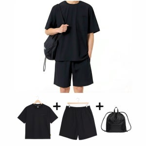 [25년백화점판] 3PACK 내셔널지오그래픽 상하의세트 런닝복 운동복 헬스복 N252UPB900