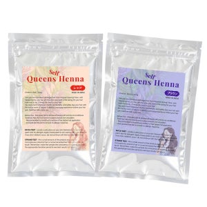 퀸즈셀프헤나 새치 흰머리 천연염색 모발관리 100g, 레드1브라운1, 2개