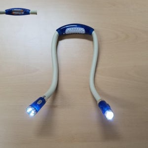 작업 휴대용 led 후레쉬 목걸이 랜턴 건전지 넥라이트