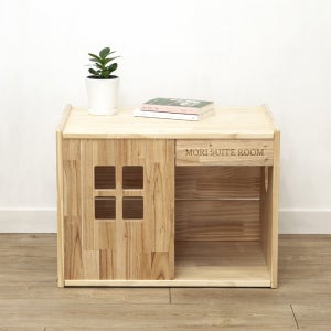 모리의하루 협탁형 원목 강아지집 고양이집 소형견 중형견 베이직하우스 L사이즈