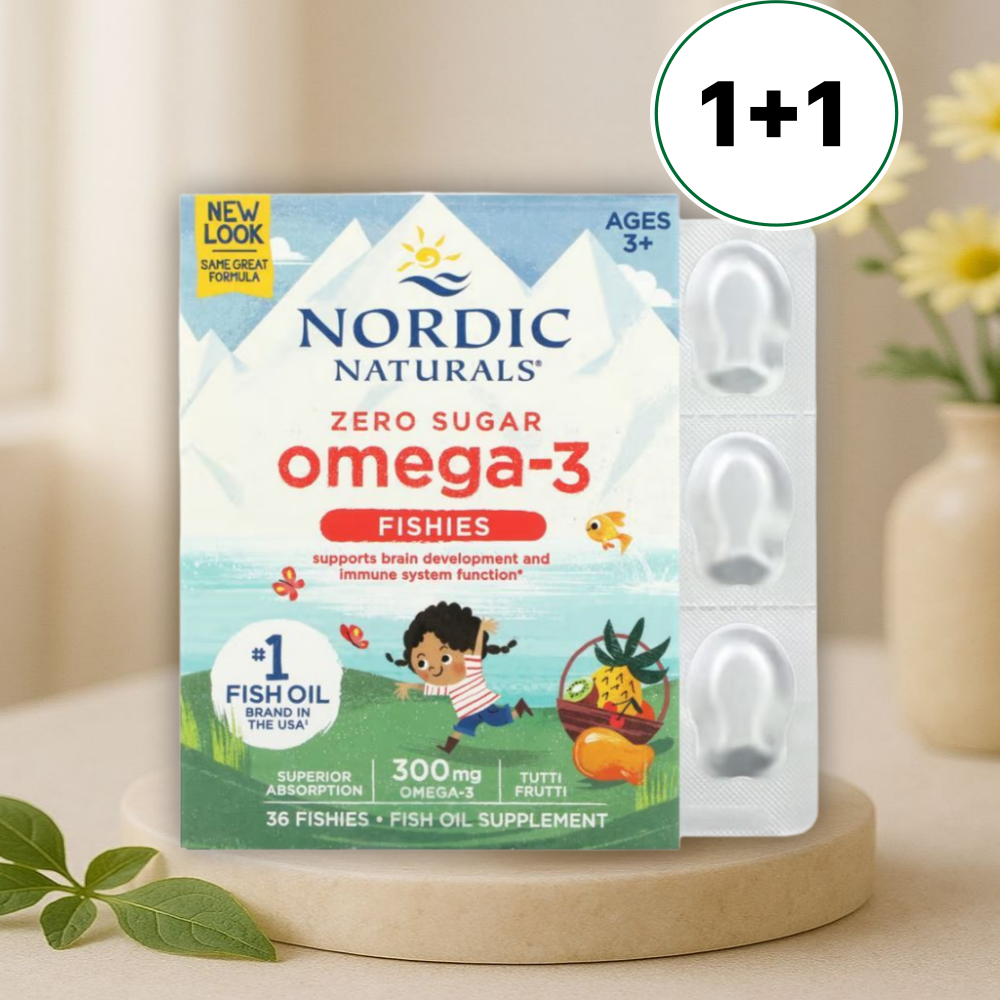 노르딕 <b>키즈 오메가3</b> 젤리 츄어블 무설탕 <b>투티프루티맛</b> 텐텐맛 만 3세이상 36개입, 2개