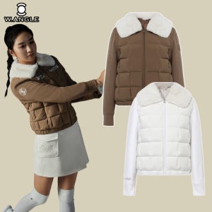 와이드앵글 여성 골프웨어 여자 구스다운 경량 패딩 에어튜브 하이브리드 다운 WWW25572