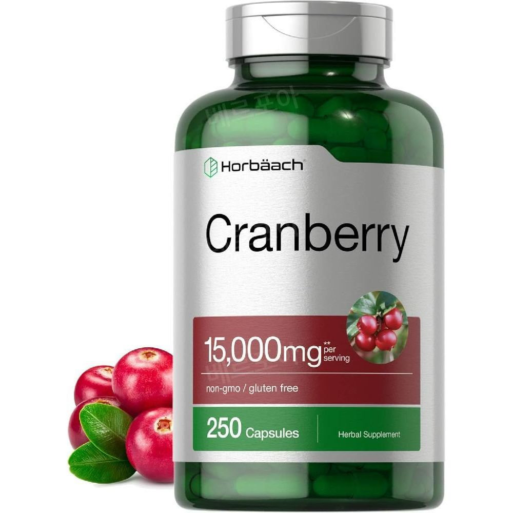 호바흐 크렌베리 비타민C <b>크랜베리 15000mg</b> 250캡슐 Cranberry