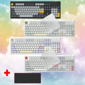 [장패드제공] 한성 GK104 오피스마스터 유무선 저소음 사무용 사무실 키보드 키스킨포함