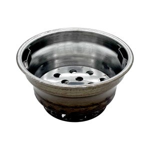 능산로스타 감미참숯 스텐 원형 3번 숯통(200 x 105) 업소용 캠핑 불안나 화로 숯그릇 재받이