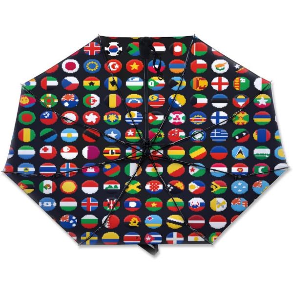 7319093 여성 접이식 우산 고급 튼튼한 <b>경량</b> 국기<b>도감</b> 국기대백과 원터치 자동개폐 수납 파우치포함 여덟 개 뼈 양산 남성 청우 겸용 UV 차단 발수 속건 내강풍 남녀