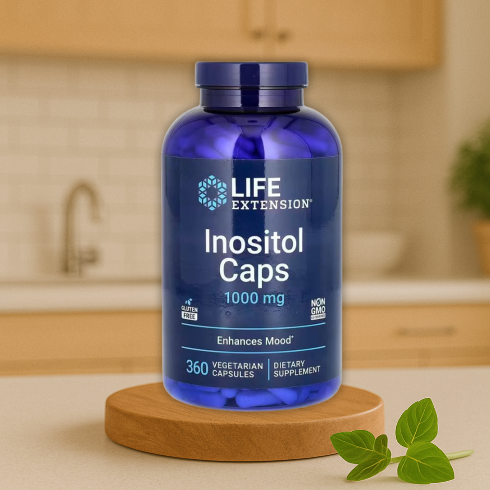 라이프익스텐션 <b>이노시톨</b> <b>Inositol</b> Caps <b>1000mg</b> 식물성 360<b>캡슐</b>, 1개