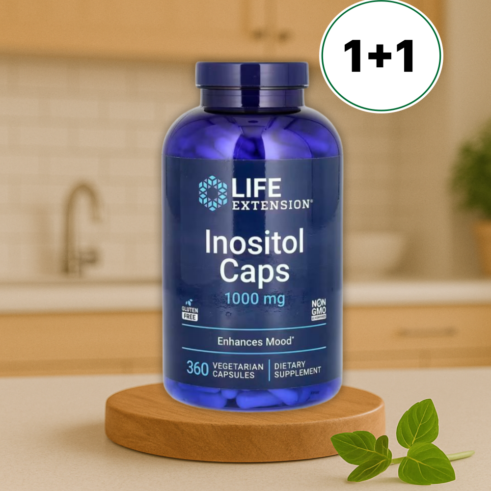 라이프익스텐션 <b>이노시톨</b> <b>Inositol</b> Caps <b>1000mg</b> 식물성 360<b>캡슐</b>, 2개