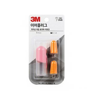 3M 휴대용귀마개 이어플러그 KE-1100 핑크 1개