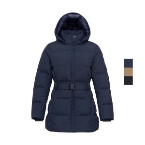 다운점퍼 여성구스패딩 벨트 겨울아우터