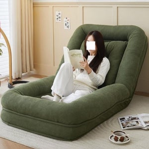 좌식리클라이너 수동 1인 쇼파 패브릭 원룸 다크그린 벨벳