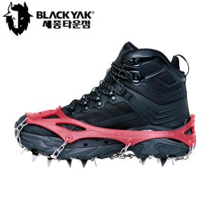 블랙야크 야크체인젠A 겨울 동계 눈 산행 스테인리스 스틸 아이젠 4BYIRXU901 레드