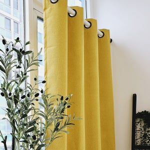 벽뚫지않는 암막커튼+힘센 압축봉 세트 225x235cm