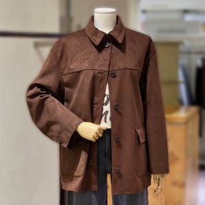 [CC콜렉트]스탠카라 인조 스웨이드 자켓(C253PSF153)