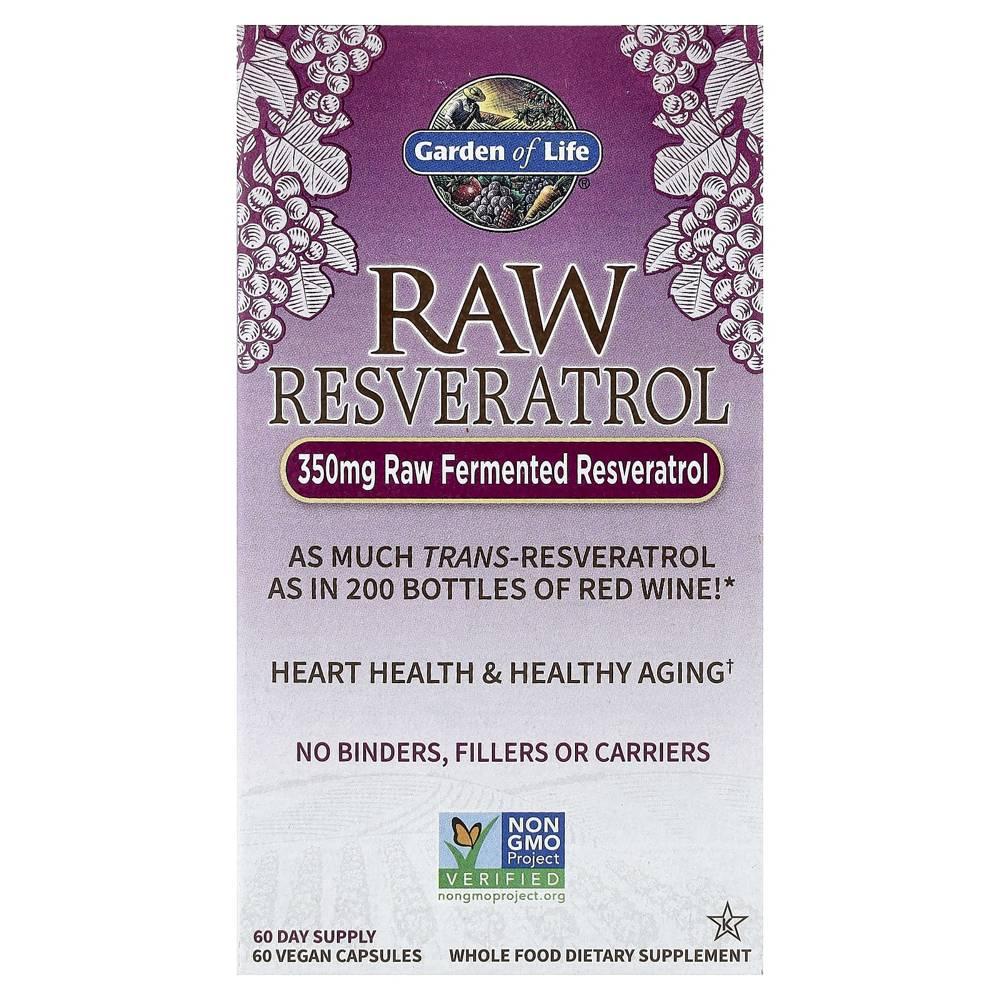 가든오브라이프 <b>RAW 레스베라트롤 350mg</b> 60캡슐