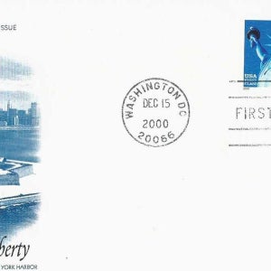 미국 2000년 자유의여신상 초일봉투 판매번호: 1000-64~1000-65