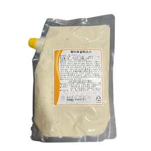 바로푸드 업소용 가정용 대용량 화이트 갈릭 소스 1KG