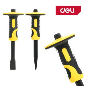 델리툴즈 안전 다가네 핸드 노미 돌깨기 석공 정 일자형 중형 25cm