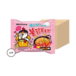 삼양 까르보 불닭볶음면 130g x 32개 1박스 (유통기한 25.11.25)