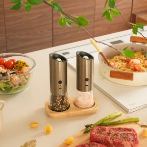 FINOT 프리미엄 전동 후추 그라인더 핑크 소금 깨갈이 통후추