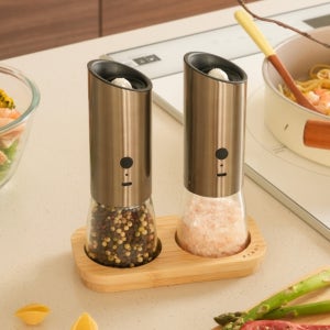 FINOT 프리미엄 전동 후추 그라인더 핑크 소금 깨갈이 통후추