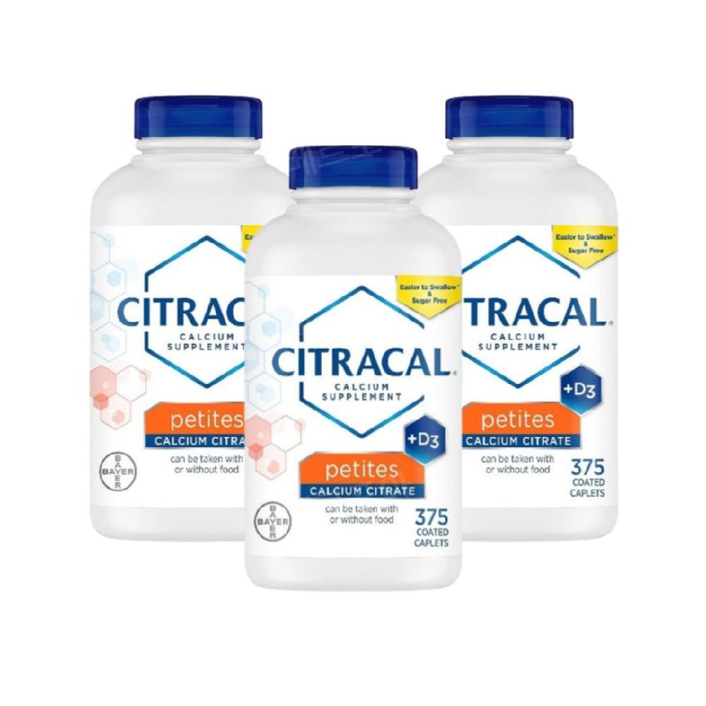 시트라칼 칼슘 시트레이트 구연산 <b>Citracal</b> Calcium 400mg 375정 3개